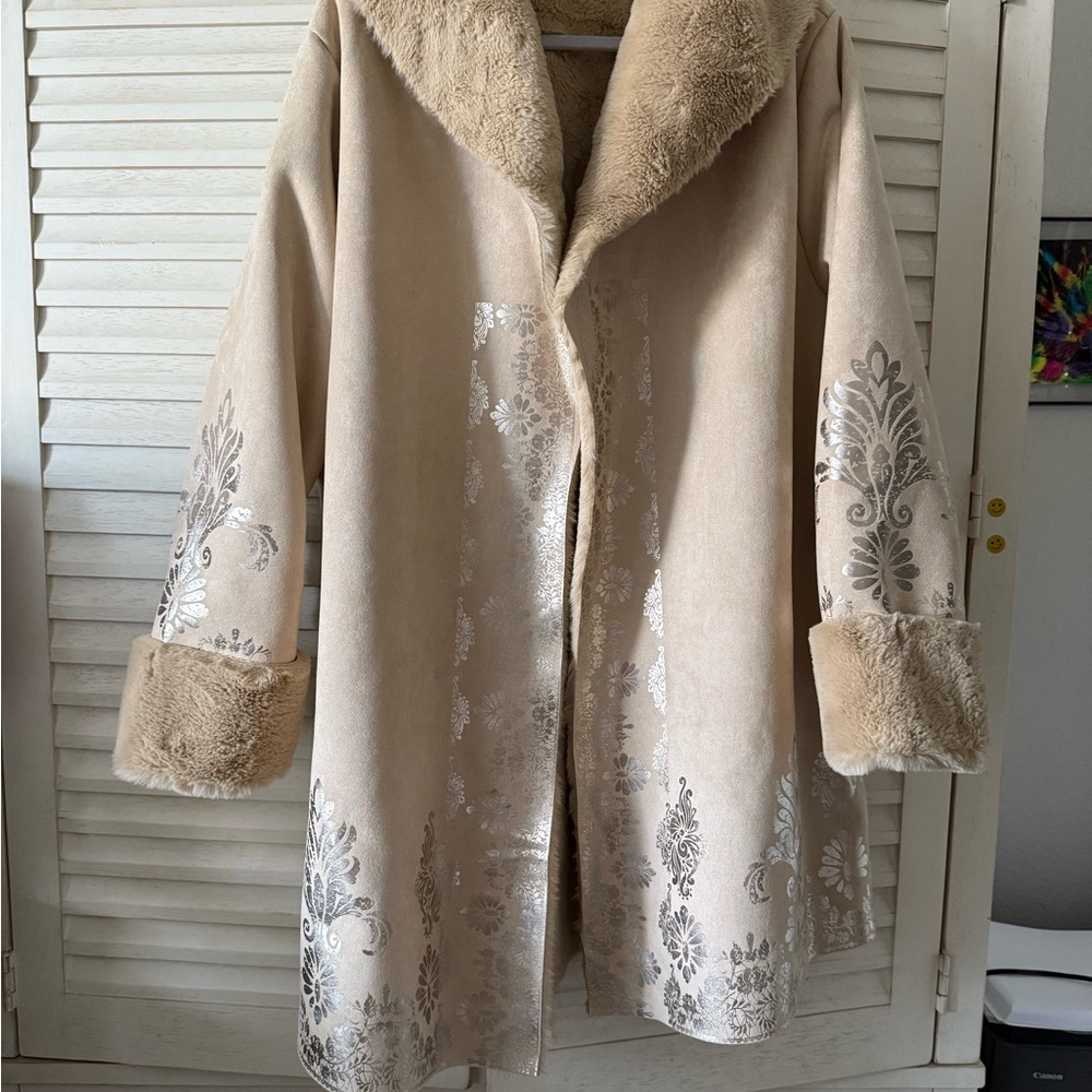 Faux suede cozy Women's Coat
